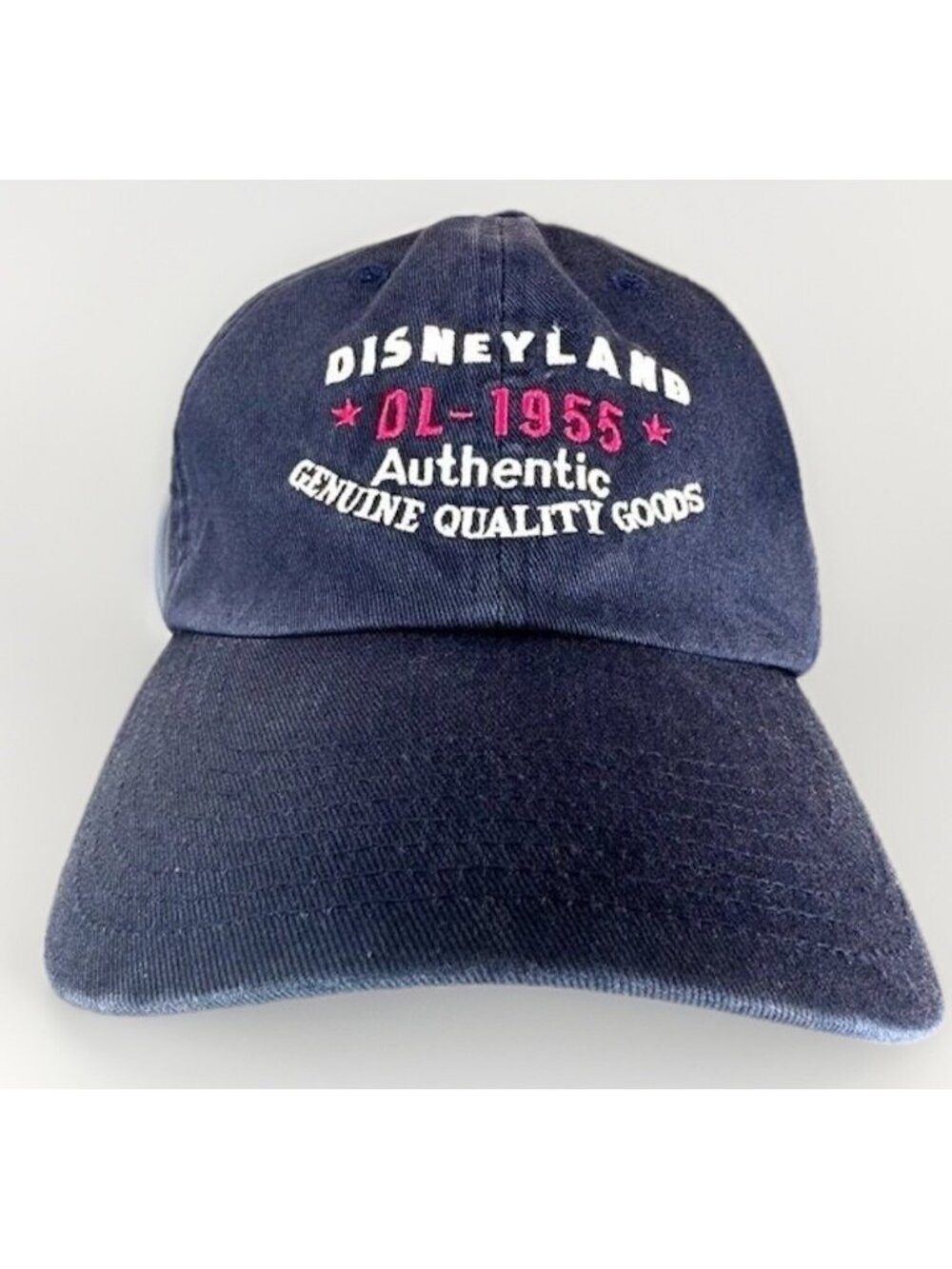 Disneyland DL 1955 Dad Hat Navy Blue Adjustable Mickey Disney Parks Hat